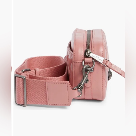Kurt Geiger London Small Kensington Quilted Pink Leather Camera Bag - Picture 10 of 12